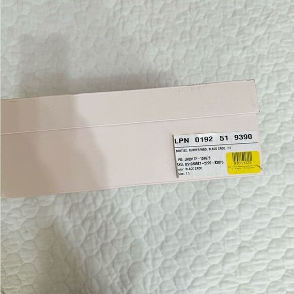 NIB JustFab Ruthford Boot Black Croc - size 7.5 - Picture 4 of 5